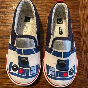 Baby Gap X Star Wars R2 D2 Slip On Shoe Sz 8 Lucasfilm EUC